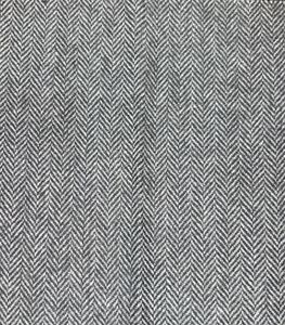 Tela de tweed de poliéster con diseño en espiga en negro con detalles en gris, 300 gsm, antipilling, de doble cara y calidad premium. - Product Image 3