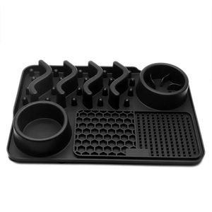 <b>Silicone</b> licking <b>mat</b> for pets slow feeder pad promotes calm behavior reduces stress aids digestion safe durable non slip - Product Image 4