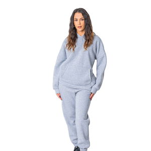 Survêtement d'hiver imprimé respirant XXL grande taille pour femmes Logo personnalisé prix de gros pantalon de survêtement polaire pour adultes ensembles Style - Product Image 2