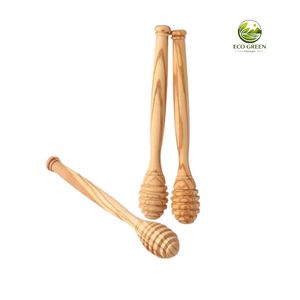 Reusable Wooden Honey Dipper Stick Eco Friendly Honey Spoon Stirrer for Honey <b>Tea</b> Coffee Kitchen Bar Accessories - Product Image 6