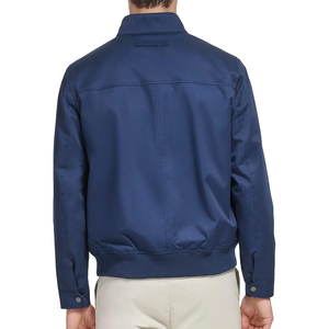 Blouson aviateur léger avec tricot côtelé col montant coupe confortable extérieur imperméable pas cher veste coupe-vent softshell pour hommes - Product Image 2