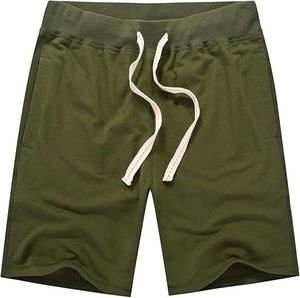 กางเกงออกกำลังกายขาสั้นผ้าคอตตอนสำหรับผู้ชายกางเกงขาสั้นออกกำลังกายสำหรับเล่นกีฬาระบายอากาศได้ดี100% ดีไซน์ล่าสุด - Product Image 1