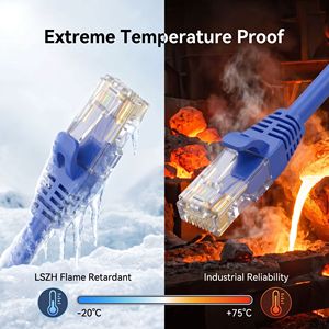 <span class=keywords><strong>Cable</strong></span> <span class=keywords><strong>Ethernet</strong></span> RJ45 UNIEAN Impermeable para Exteriores Cat6 U/UTP Blindado de 2500 Mbps, Cobre Puro, 10 m - Product Image 5