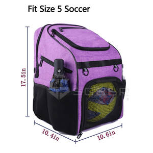 Mochila de fútbol deportiva informal antirrobo ligera Material de poliéster superior con USB Precio MOQ bajo - Product Image 2