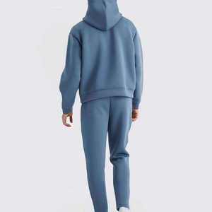 ชุดกีฬาผู้ชายแบบสั่งทำพิเศษสำหรับกิจกรรมกลางแจ้ง ชุดวอร์มผู้ชาย 2 ชิ้น ทรงโอเวอร์ไซส์ ผ้าหนา - Product Image 3