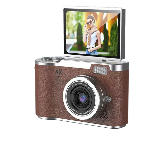 4K Digital Camera High Pixel HD Selfie Uploadable Phone Student Travel Photography Retro CCD 2"-3" Screen kids camera