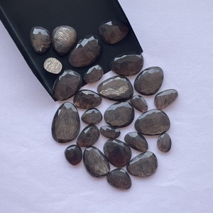 16mm 20mm Natural Golden <b>Shine</b> Moonstone Stone Free Size Rose Cut Slice From Semi Precious Gemstones Loose Jewelry Rings Pendant - Product Image 2