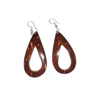 ต่างหูกะลามะพร้าวเป็นมิตรต่อสิ่งแวดล้อมสำหรับผู้หญิงต่างหูแฟชั่นหลากหลายสไตล์ทำมือขายส่งจากเวียดนาม - Product Image 4