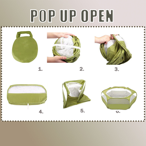 Tente pour animaux de compagnie Pop-Up portable avec fermeture à glissière enceinte de <span class=keywords><strong>lapin</strong></span> d'exercice en plein air et clôture pour animaux pour tente de jeu pour animaux de compagnie - Product Image 6