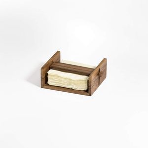 Porte-serviettes | Bois d'acacia | Respectueux de l'environnement | Barre centrale réglable | Facile à remplir - Product Image 5