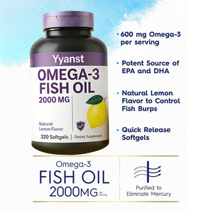OEM/ODM Saveur citron naturelle 3g d'oméga-3 par portion Capsules molles pour adultes Soutien du système immunitaire Santé du cœur et des articulations - Product Image 5