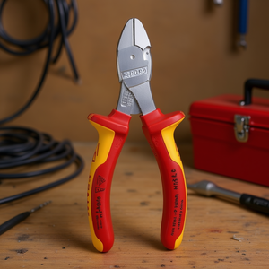 Alicates de Corte Diagonal de Alta Potencia Knipex con Certificación VDE, Recubrimiento de Cromo y Mangos Aislados Multicomponentes - Product Image 3