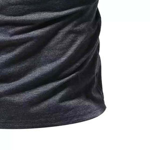 T-shirt décontracté à manches courtes et col rond en coton pour hommes, haut léger idéal pour la tenue quotidienne d'été et une utilisation confortable - Product Image 4