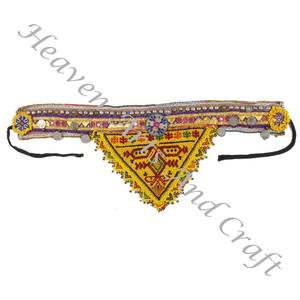 Vintage <b>Belt</b> <b>Belly</b> <b>Dance</b> Bead Afghani Traditional Waist <b>Belt</b> Kuchi Tribal BB060 Old Banjara Real Vintage Handmade Beaded <b>Belts</b> - Product Image 2