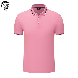 Camisetas de polo de poliéster 100% algodón para hombre, camisetas de manga corta antiarrugas de alta calidad con patrón sólido, Etiqueta Privada - Product Image 4