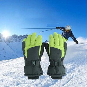 Gants de ski d'hiver pour hommes de la meilleure qualité en cuir coupe-vent et imperméable Top Rate à un prix bas - Product Image 4