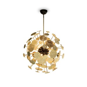 Modern Minimalist Newton Suspension Lamp Brass E26 Base 3000K Color Temperature Adjustable Height for Room Hotel Home Decor - Product Image 3