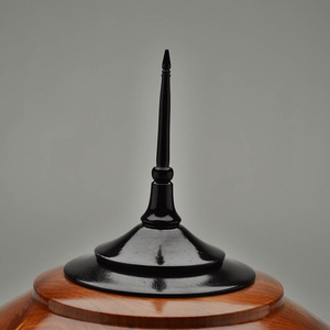 Urne funéraire en bois pour adultes à vendre au prix de gros Urne funéraire faite à la main pour une capacité supérieure de 220 LBS Pot de couleur noire - Product Image 5