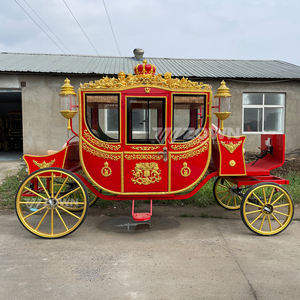 Carruaje de Caballos Eléctrico de Color Personalizado OEM, 4 Ruedas, para Bodas, Eventos Turísticos - Product Image 2