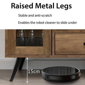 Meuble Bar en Bois Style Mid-Century Moderne, Meuble à Liqueurs Autoportant, <span class=keywords><strong>Buffet</strong></span> avec Casier à Vin et Porte Vitrée – Vente en Gros - Product Image 5