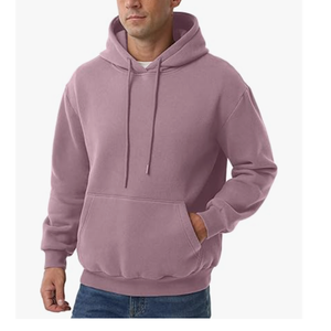 Sweat à capuche de gym 300gsm avec logo personnalisé pour hommes Sweat à capuche de fitness actif brodé en tissu éponge de haute qualité Col double couche surdimensionné - Product Image 1