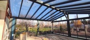 Acrylic Large Eco-Friendly Modern Wall Mount <b>Roof</b> Awning Porch <b>Canopy</b> Outdoor Patio Sunshade Rain Cover Snap-On for Garden Entry - Product Image 3