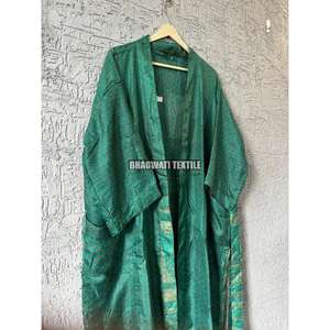 ชุดกิโมโนผ้าไหมพิมพ์ลายดอกไม้สุดหรูของผู้หญิงชุดแต่งตัวสไตล์วินเทจฤดูร้อนสำหรับคนท้องปาร์ตี้กลางคืนและชุดชายหาดคุณลักษณะด้านความร้อน - Product Image 5