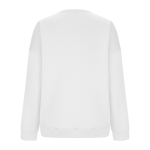 เสื้อกันหนาวแบบสวมหัวคอลูกเรือมีฮู้ดโอเวอร์ไซส์สำหรับผู้หญิงเสื้อสเวตเตอร์แฟชั่น - Product Image 4