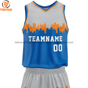 ชุดบาสเก็ตบอลทีมพิมพ์ลายคุณภาพสูงชุดบาสเก็ตบอลใหม่พร้อมโลโก้ของทีม - Product Image 5