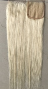 Extensiones de cabello humano de 4x4 para mujer, extensiones de cabello humano de 4x4 con cierre de cutícula, Remy, brasileño, sin procesar, 100% crudo, venta al por mayor - Product Image 2