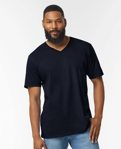 T-shirt décontracté pour homme à col en V, style doux, respirant, 100% coton, coupe ample, manches courtes, vêtements décontractés, RRI-TS-011 - Product Image 5