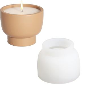 เทียนหอมในโถคอนกรีตดีไซน์เก๋ สีสันสวยงาม รูปทรงแปลกตา เหมาะสำหรับเทศกาลและโอกาสพิเศษ เป็นไอเดียของขวัญ - Product Image 1