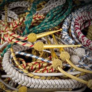 High Quality Elegant Gold Aiguillette With Lightweight <b>Braided</b> PC <b>Cord</b> for Formal Outdoor Wear - Product Image 5