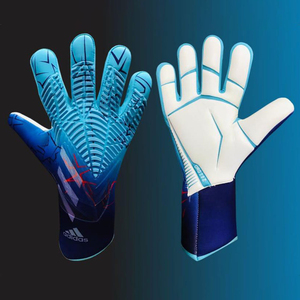 Guantes de Portero de Fútbol Profesionales Personalizados con Fuerte Agarre, Palma de Látex Alemán y Correa Extraíble de Cuero - Product Image 3