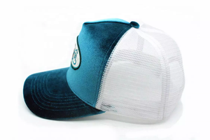 Cheap 5 Panel Logo <b>Patch</b> Embroidered Mesh Custom Velvet Trucker Hat - Product Image 5