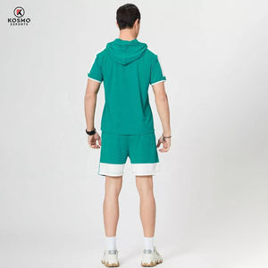 Conjunto de traje informal para hombre, primavera y otoño, nueva Sudadera con capucha, ropa deportiva informal, pantalones cortos, conjunto de dos piezas con capucha - Product Image 2