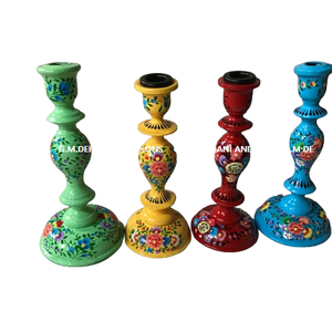 Elegante candelabro de papel Kashmiri pintado a mano para comedor y sala de estar, guirnaldas y coronas navideñas - Product Image 1