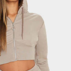 เสื้อฮู้ดผู้หญิง เนื้อผ้านุ่ม ระบายอากาศดี รับสกรีนโลโก้ สายรูดปรับได้ เหมาะสำหรับออกกำลังกาย ท่องเที่ยว สไตล์สตรีท และสวมใส่ลำลองในชีวิตประจำวัน - Product Image 4