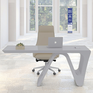 Modern High-End Luxury Executive Convertible Extendable Indoor Wooden L-Shaped Office <b>Desk</b> - Product Image 5