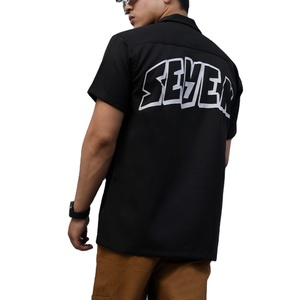 100% хлопчатобумажная уличная одежда унисекс с дизайнерским принтом логотипа, высокая футболка 320 г/м2, одежда для боулинга, Светоотражающие Полоски