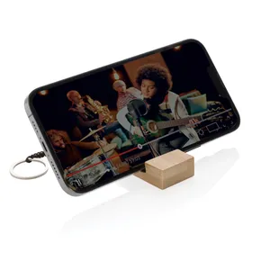 Porte-clés en bambou durable FSC, porte-badge et accessoires, gadget - Product Image 6