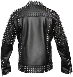 Chaqueta de Cuero Impermeable para Hombre, con Cuello Alto, Cierre de Cremallera, Corte Holgado, Servicio de Personalización OEM/ODM, Gran Oferta - Product Image 2