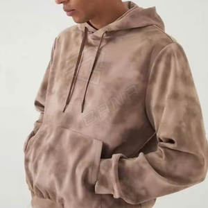 Sweat-shirt thermique vierge personnalisé de qualité supérieure pull 100% coton goutte épaule sweats à capuche lourds hommes pour l'impression personnaliser la couleur - Product Image 3