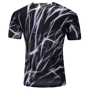 Camiseta de sublimación de punto ajustada personalizada para hombre, alta calidad y precio bajo, Impresión de secado rápido al por mayor a la venta en línea - Product Image 2