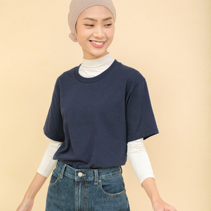 T-shirt unisexe GIL-DAN 76000 Premium 100% coton, décontracté, surdimensionné, col rond, uni, doux, respirant, couleur unie - Product Image 3