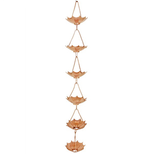 Modern Design <b>Copper</b> Aluminium Stainless Steel Metal Rain Chain Handmade <b>Powder</b> Coated Customizable for Garden & Home Decor - Product Image 3