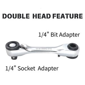 Poignée à cliquet courte 90T x 87 mmL, double tête, ODM OEM, fournisseur taïwanais - Product Image 2