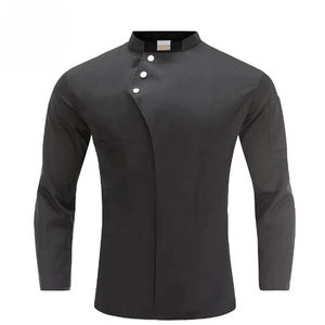 Manteau de chef à manches longues uniforme d'hôtel pour hommes vente chaude uniforme d'hôtel de restaurant confortable respirant - Product Image 4