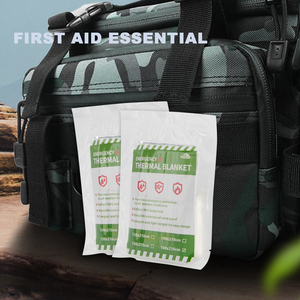 <span class=keywords><strong>Manta</strong></span> Térmica de Emergencia de Material PE, Certificación CE, Plateada/Dorada, Diseño Personalizado, Compacta, Aislante, 12um de Grosor, Brillante - Product Image 5