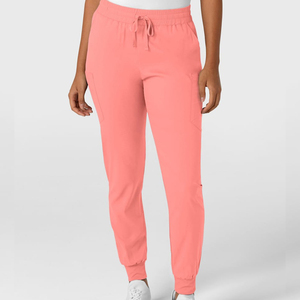 Conjuntos de uniformes médicos para mujer, tela vaquera transpirable de secado rápido de alta calidad, estiramiento ajustado, salón de belleza para Hospital - Product Image 4